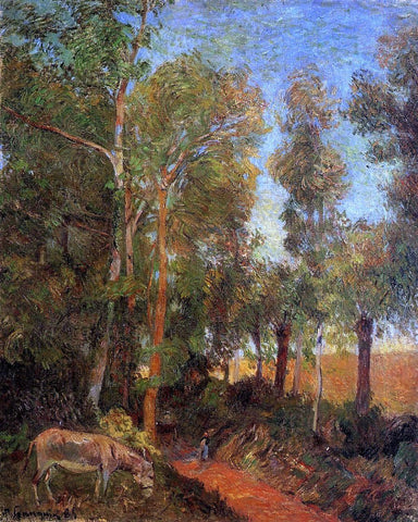  Paul Gauguin Donkey by the Lane - Hand Painted Oil Painting
