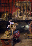  Paul Wilhelm Meyerheim Feeding The Cubs - Hand Painted Oil Painting