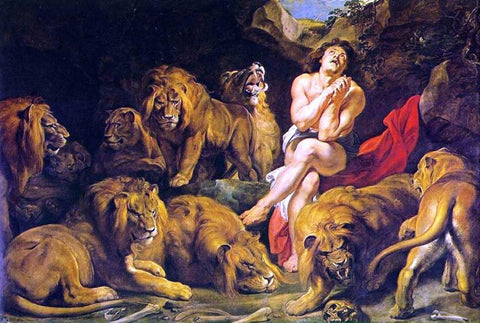  Peter Paul Rubens Daniel in the Lion's Den - Hand Painted Oil Painting