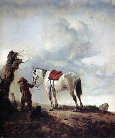  Philips Wouwerman The Grey - Hand Painted Oil Painting