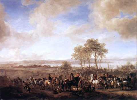  Philips Wouwerman The Horse Fair - Hand Painted Oil Painting