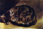  Pierre Auguste Renoir Sleeping Cat - Hand Painted Oil Painting