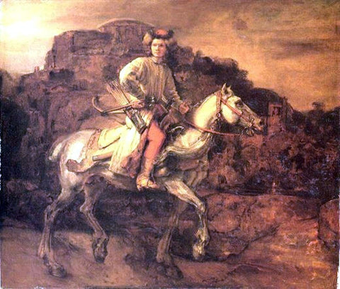  Rembrandt Van Rijn Polish Rider - Hand Painted Oil Painting