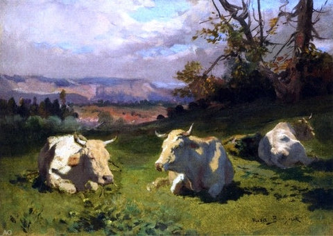  Rosa Bonheur Cows Resting - Hand Painted Oil Painting