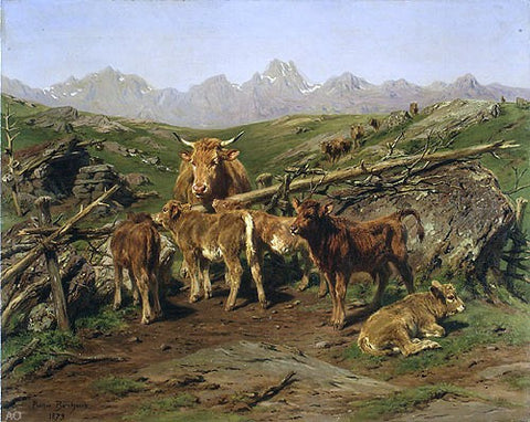  Rosa Bonheur Weaning the Calves - Hand Painted Oil Painting