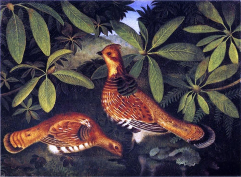  Rubens Peale Two Ruffed Grouse - Hand Painted Oil Painting
