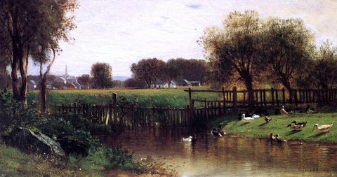  Jr. Samuel Colman The Ducks by a Pond - Hand Painted Oil Painting