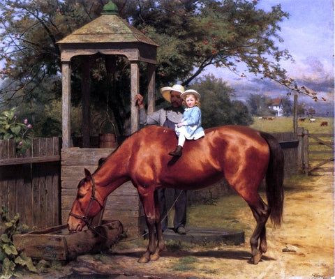  Seymour Joseph Guy A Watering Trough - Hand Painted Oil Painting