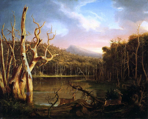  Thomas Cole Lake with Dead Trees (also known as Catskill) - Hand Painted Oil Painting