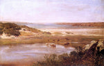  Thomas Worthington Whittredge Landscape with River - Hand Painted Oil Painting