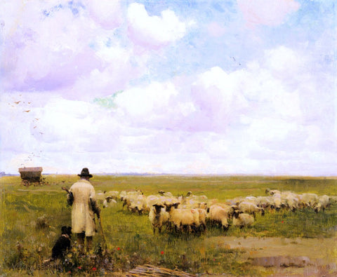  Walter Frederick Osborne The Return of the Flock - Hand Painted Oil Painting