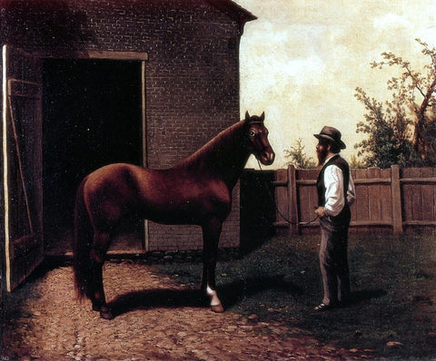  William Aiken Walker Dt. Diehl and Morgan Horse in Louisville Kentucky - Hand Painted Oil Painting