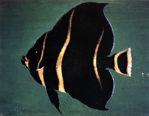  William Aiken Walker Juvenile Angel Fish - Hand Painted Oil Painting