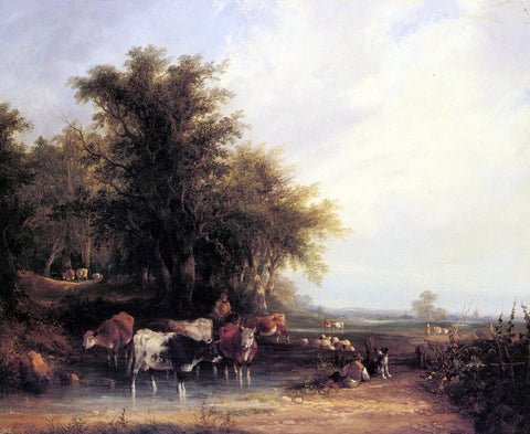  Senior William Shayer Near the New Forest - Hand Painted Oil Painting
