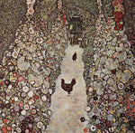  Gustav Klimt Garden with Roosters - Hand Painted Oil Painting