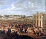  Adam Frans Van Der Meulen Construction of the Chateau de Versailles - Hand Painted Oil Painting