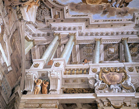  Agostino Mitelli Ceiling Fresco (detail) - Hand Painted Oil Painting