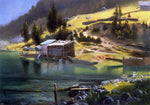  Albert Bierstadt A Fishing and Hunting Camp, Loring, Alaska - Hand Painted Oil Painting