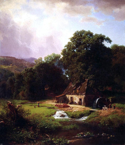  Albert Bierstadt The Old Mill - Hand Painted Oil Painting
