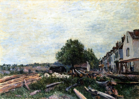  Alfred Sisley Construction Site at Saint-Mammes - Hand Painted Oil Painting
