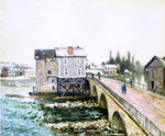  Alfred Sisley The Bridge and Mills of Moret, Winter's Effect - Hand Painted Oil Painting