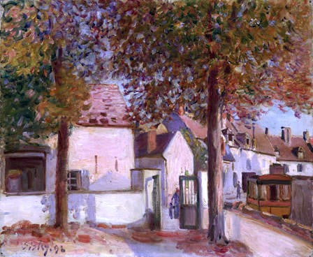  Alfred Sisley View in Moret (Rue de Fosses) - Hand Painted Oil Painting