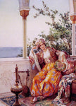  Amedeo Momo Simonetti On the Balcony - Hand Painted Oil Painting