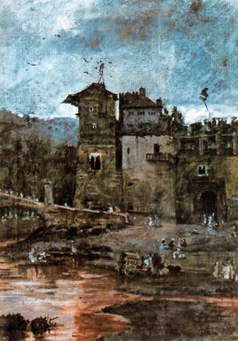 Antonio Munoz Degrain El Alcazaba de Malaga - Hand Painted Oil Painting