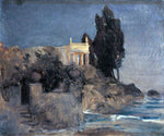  Arnold Bocklin A Villa by the Sea - Hand Painted Oil Painting