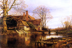  Benjamin Williams Leader A Moated Grange - Hand Painted Oil Painting