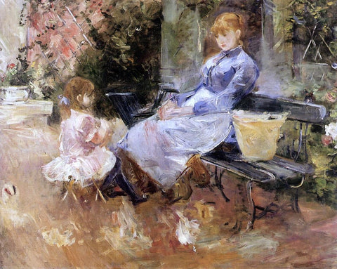  Berthe Morisot A Fable - Hand Painted Oil Painting