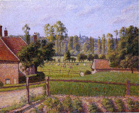  Camille Pissarro A Meadow in Eragny - Hand Painted Oil Painting
