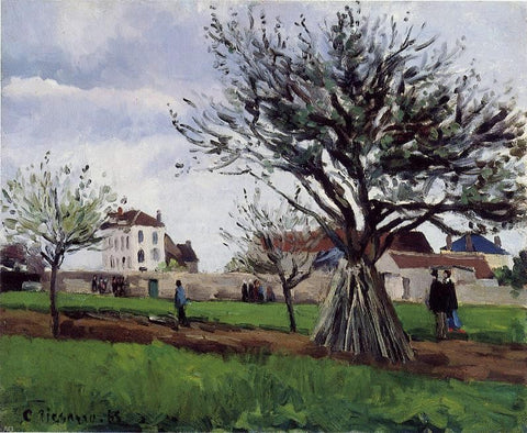  Camille Pissarro Apple Trees at Pontoise (also known as The Home of Pere Gallien) - Hand Painted Oil Painting
