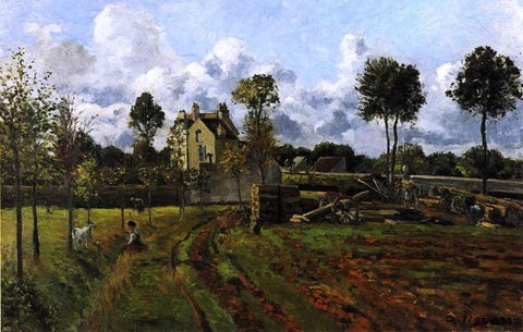  Camille Pissarro Landscape at Pontoise - Hand Painted Oil Painting