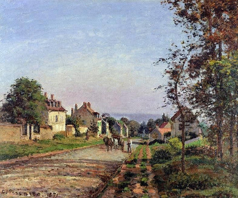  Camille Pissarro Outskirts of Louveciennes - Hand Painted Oil Painting