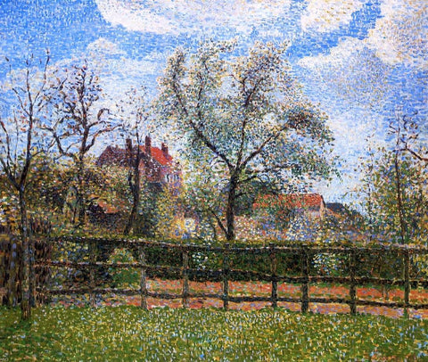  Camille Pissarro Pear Tress in Bloom, Eragny, Morning - Hand Painted Oil Painting