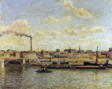  Camille Pissarro Rouen, Saint-Sever: Afternoon - Hand Painted Oil Painting