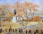  Camille Pissarro Square du Vert-Galant: Sunny Morning - Hand Painted Oil Painting