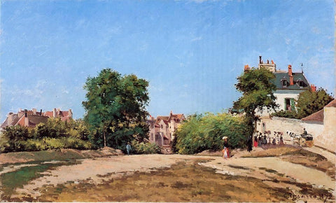 Camille Pissarro The Crossroads, Pontoise (also known as Place du Vieus Cimitiere) - Hand Painted Oil Painting