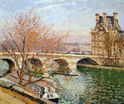  Camille Pissarro The Pont Royal and the Pavillion de Flore - Hand Painted Oil Painting