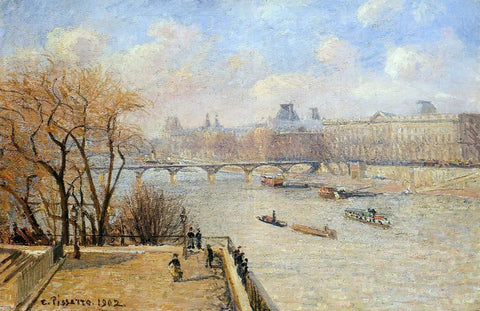  Camille Pissarro The Raised Terrace of the Pont-Neuf - Hand Painted Oil Painting