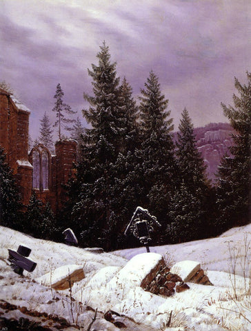  Carl Gustav Carus Cemetary on Mount Oybin - Hand Painted Oil Painting