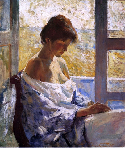 Charles Webster Hawthorne By the Window - Hand Painted Oil Painting
