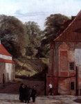  Christen Schiellerup Kobke A View of the Square in the Kastel Looking Towards the Ramparts - Hand Painted Oil Painting