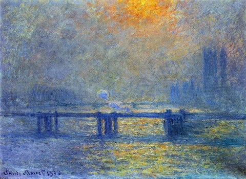 Claude Oscar Monet Charing Cross Bridge, The Thames - Hand Painted Oil Painting