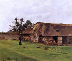  Claude Oscar Monet Farm near Honfleur - Hand Painted Oil Painting