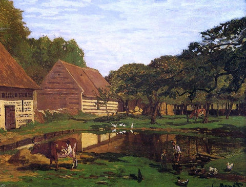  Claude Oscar Monet Farmyard in Normandy - Hand Painted Oil Painting