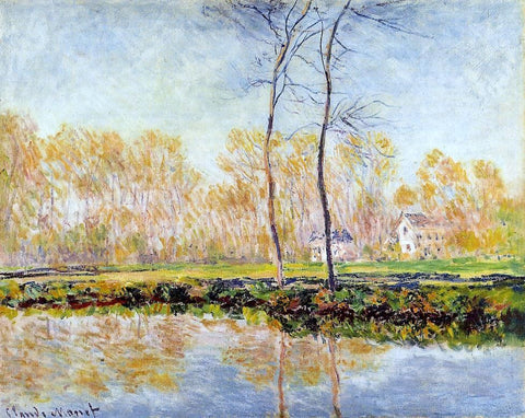  Claude Oscar Monet The Banks of the River Epte at Giverny - Hand Painted Oil Painting