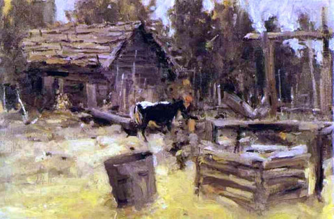  Constantin Alexeevich Korovin Courtyard - Hand Painted Oil Painting