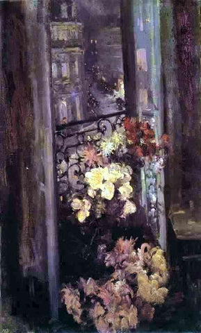  Constantin Alexeevich Korovin A Parisian Balcony - Hand Painted Oil Painting